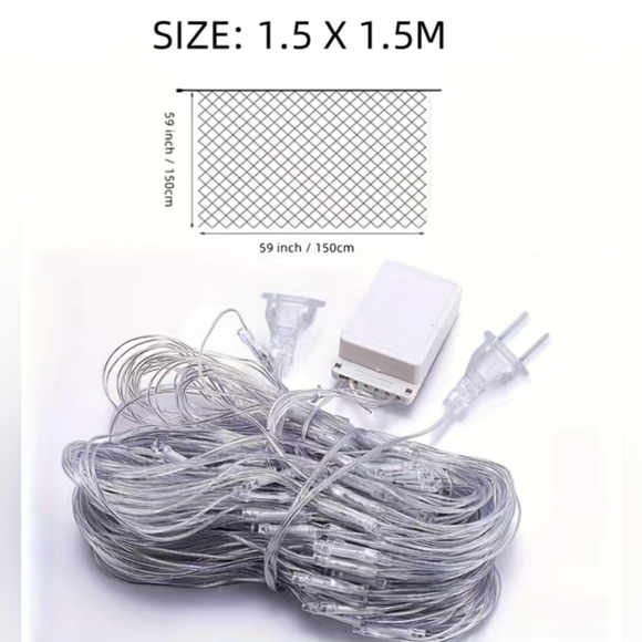 LED Mesh Web Christmas lights - Picture 4 of 6